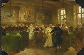 Prinz Moritz von Oranien empfängt die russische Botschaft 1614 1874