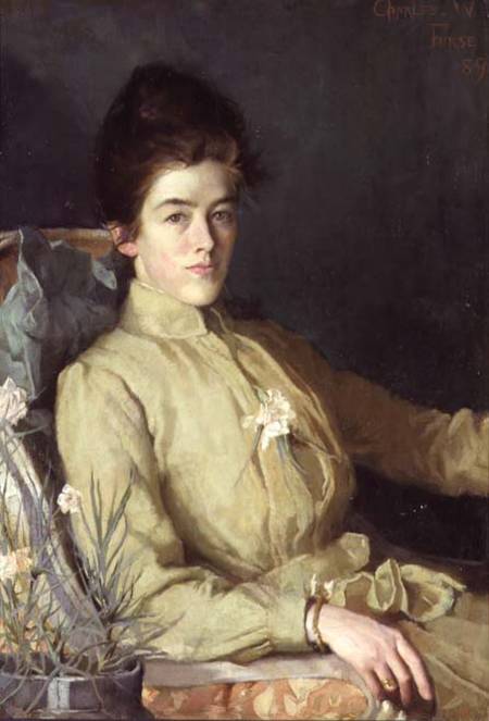 Portrait of a young woman von Charles Wellington Furse