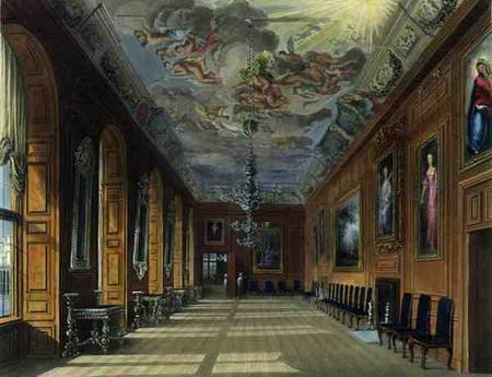 The Ball Room, Windsor Castle, from 'Royal Residences', engraved by Thomas Sutherland (b.1785), pub. von Charles Wild