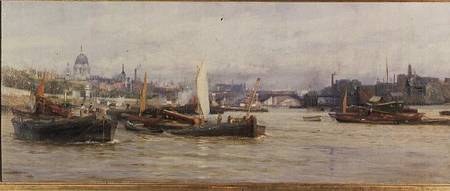 Shipping on the Thames von Charles William Wyllie