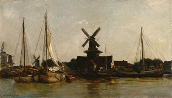Mills at Dordrecht von Charles Francois Daubigny