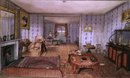 Drawing Room, Clay Hill, f12 from An Album of Interiors von Charlotte Bosanquet