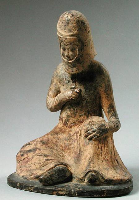 Funerary statuette of a traveller von Chinese School