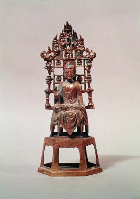 Statuette of Buddha in meditation, Tang Dynasty von Chinese School