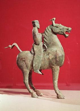 Man on horseback, from Wu-wei, Kansu, Eastern Han Dynasty Eastern Ha