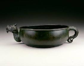 Pouring vessel with a dragon's head spout and a dragon's tail handle, Sung to early Ming dynasty c.10th-15t