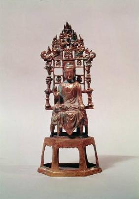Statuette of Buddha in meditation, Tang Dynasty 618-907