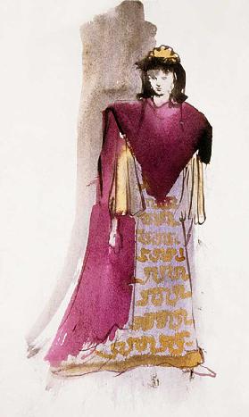 Kostüm für Jocaste in The Infernal Machine von Jean Cocteau, 1934 1934