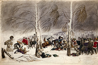Gefecht zwischen Korytna und Krasnoi am 15.11.1812. von Christian Wilh. Faber du Faur