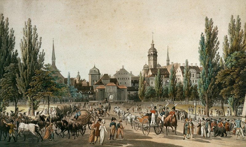 Leipzig um 1840 von Christian Gottlieb Hammer
