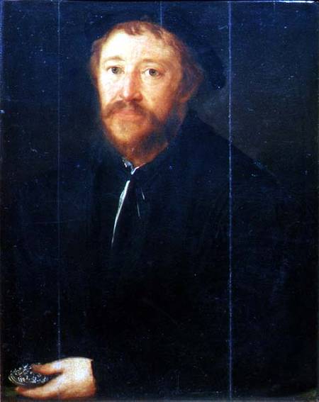 Portrait of Cornelius Gros (panel) von Christoph Amberger