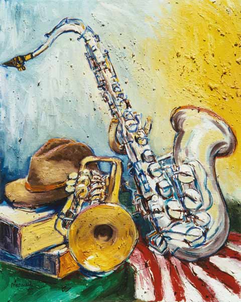 Arrangement mit Saxophon von Christoph Menschel