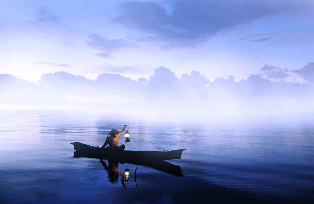 Lonely Fisherman von Cie Shin