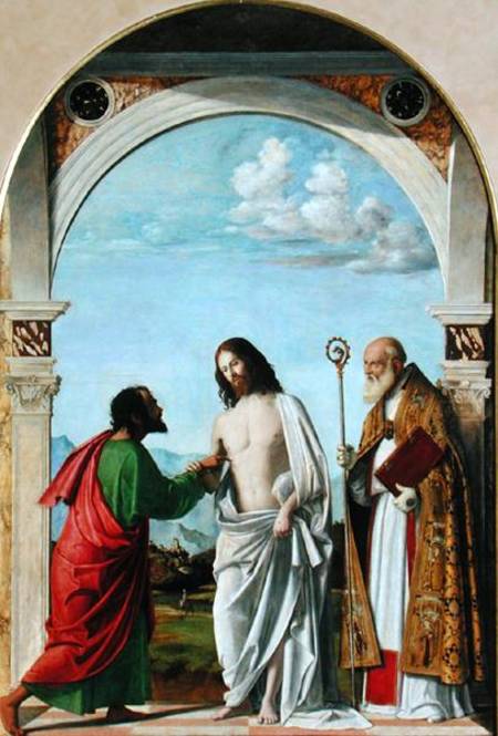 Doubting Thomas with St. Magnus von Giovanni Battista Cima da Conegliano