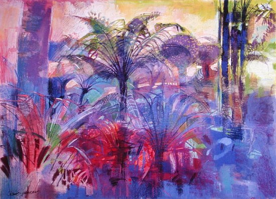 Rainforest (pastel on paper)  von Claire  Spencer