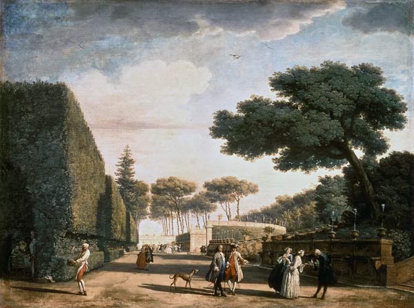 Park der Villa Pamfili in Rom von Claude Joseph Vernet
