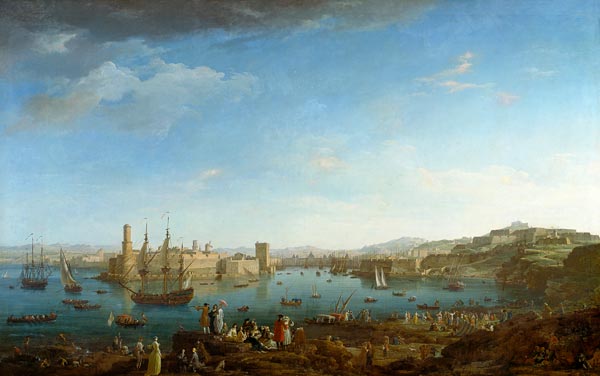 Hafeneinfahrt von Marseille von Claude Joseph Vernet