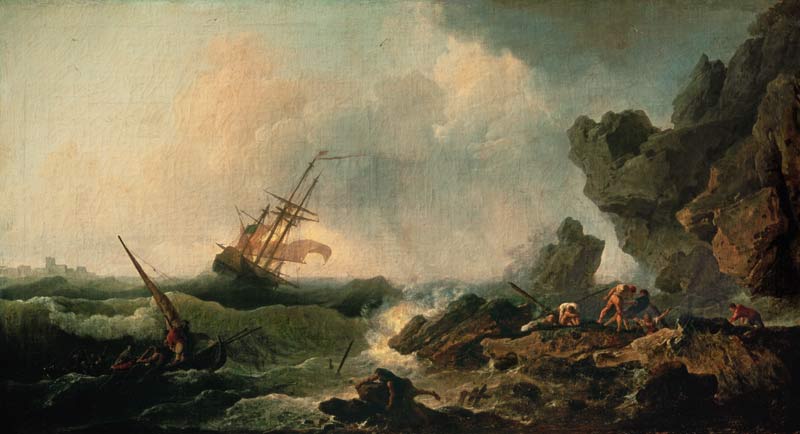 Sturm auf dem Meer von Claude Joseph Vernet