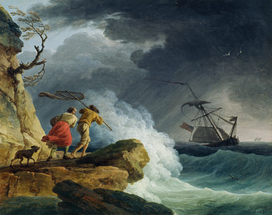 Coastal Scene in a Storm von Claude Joseph Vernet