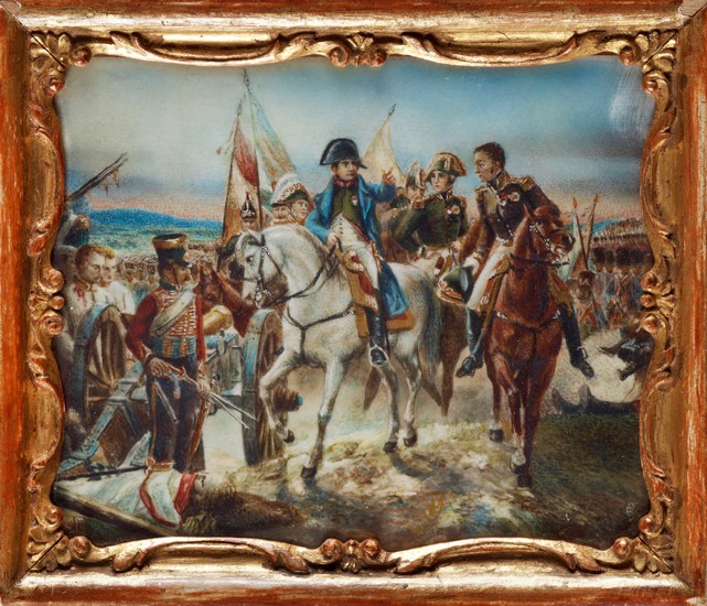 Napoleon in der Schlacht bei Friedland von Claude Joseph Vernet