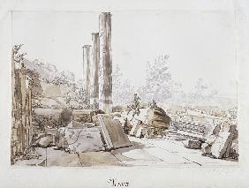 Ruins of the Temple of Serapis at Pozzuoli 1750
