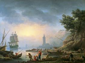 Seaport at Dawn 1751