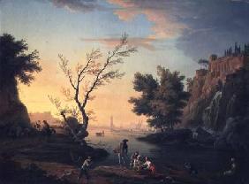 Seaport at Sunset 1751