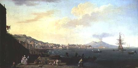 View of Naples with Vesuvius in the Background (pair of 71567) von Claude Joseph Vernet