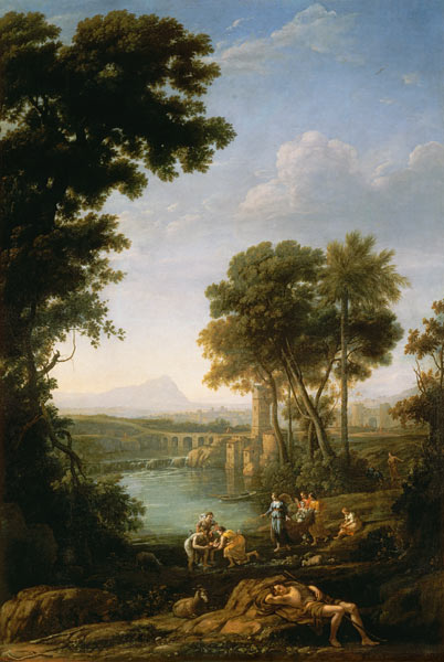 Landscape with the Finding of Moses von Claude Lorrain