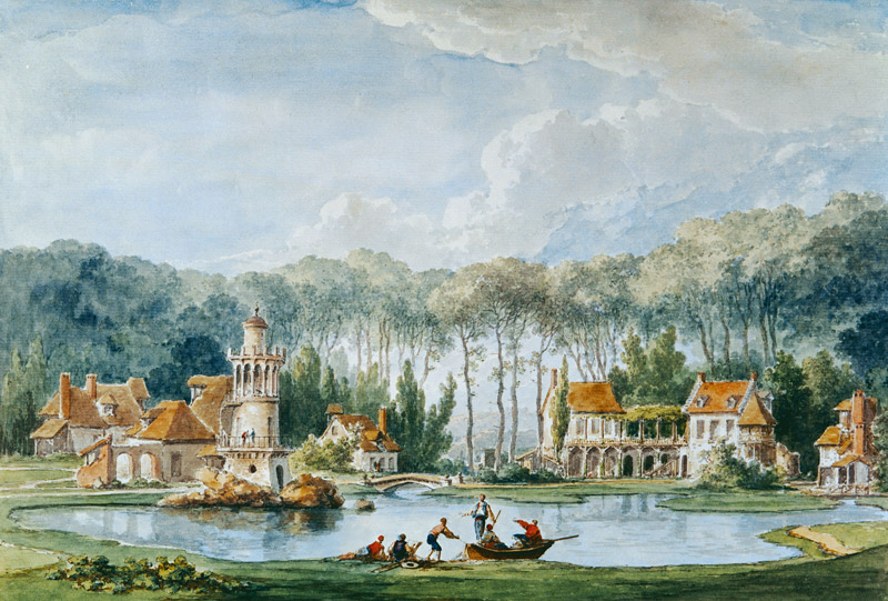 The Hameau, Petit Trianon von Claude Louis Chatelet