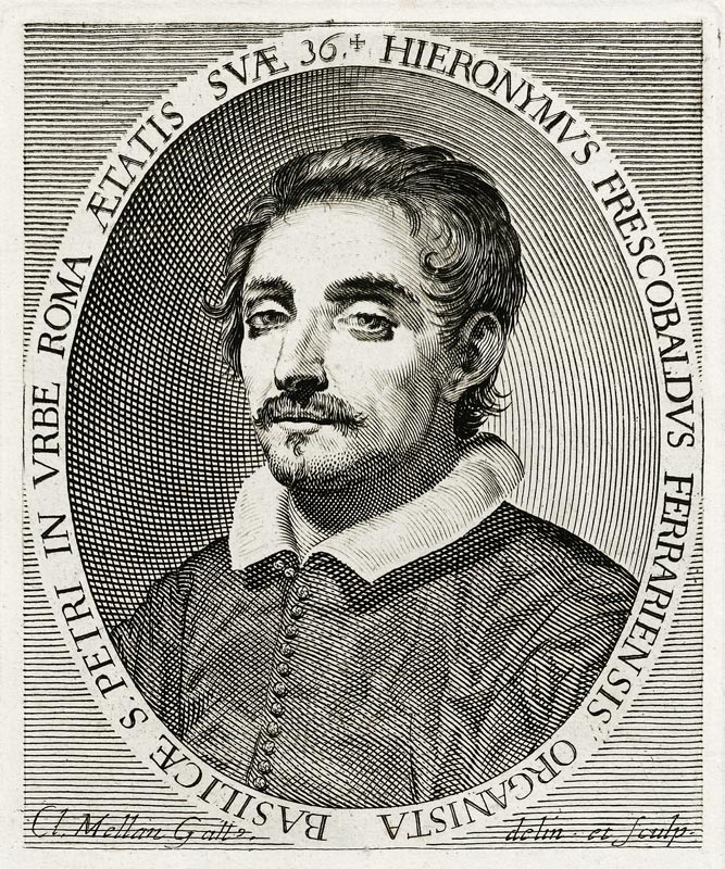 Porträt von Komponist Girolamo Frescobaldi (1583-1643) von Claude Mellan