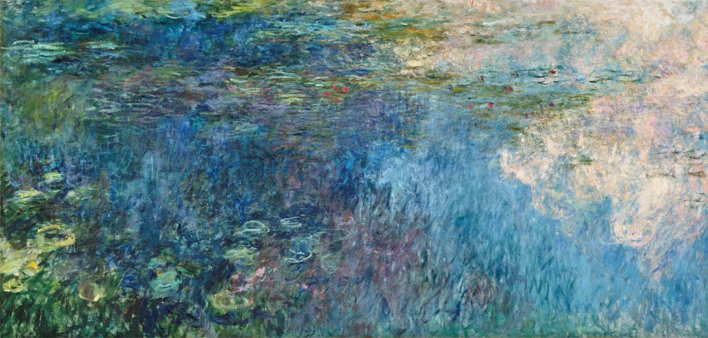 Nymphéas. Paneel C II. - Teilbild von Claude Monet