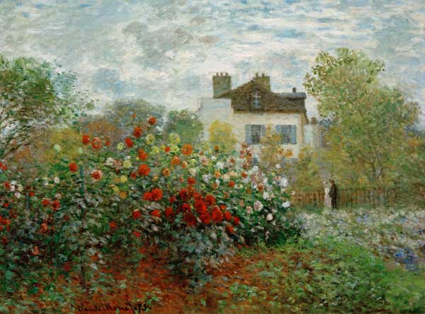 Monets Garten in Argenteuil von Claude Monet