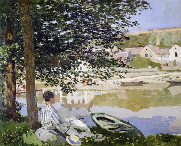 Am Ufer der Seine bei Bennecourt von Claude Monet