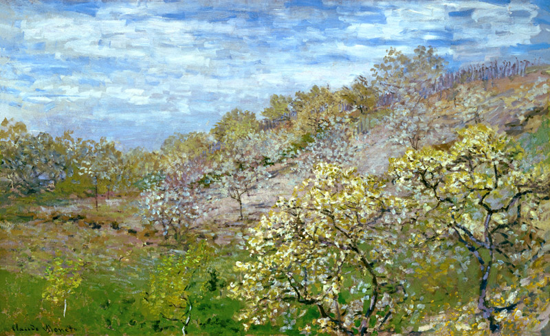 Bäume in Blüte von Claude Monet