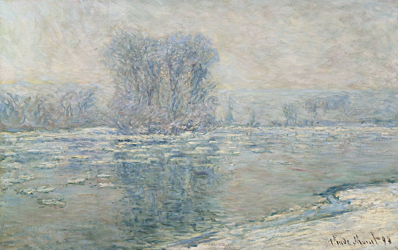 Eisschollen, Weiß-Effekt (Glaçons, effet blanc) von Claude Monet