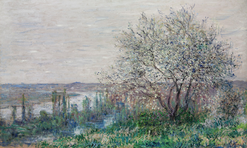Frühlingsstimmung bei Vétheuil von Claude Monet