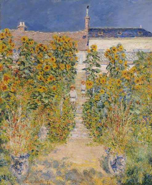 The Artist S Garden At Vetheuil Claude Monet Als Kunstdruck