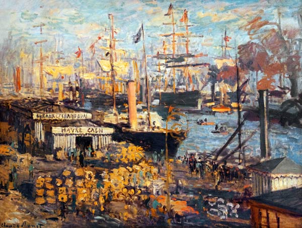 Grand Quai in Havre von Claude Monet