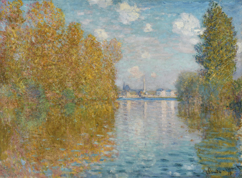 Herbst in Argenteuil von Claude Monet
