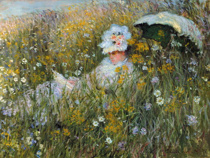 In der Blumenwiese (Dans la Prairie) von Claude Monet