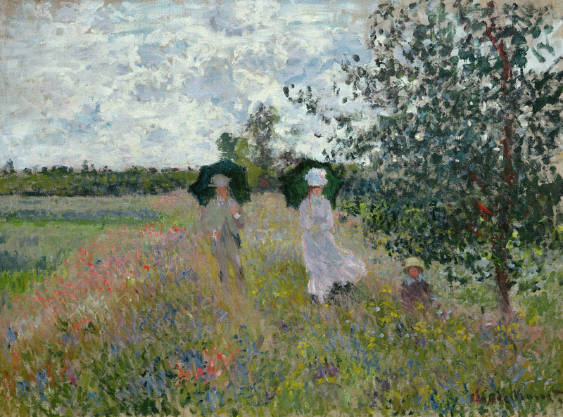 Promenade near Argenteuil von Claude Monet