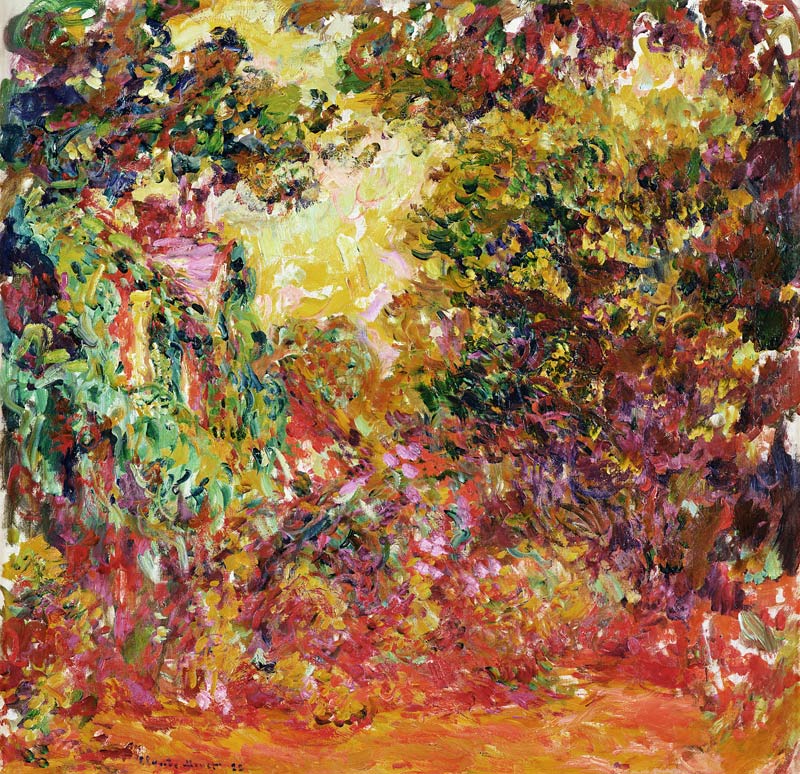 The Artist's House from the Rose Garden von Claude Monet