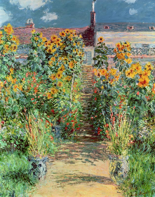 The Garden at Vetheuil von Claude Monet