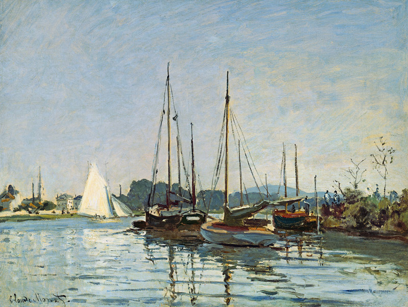 Vergnügungsboote, Argenteuil von Claude Monet