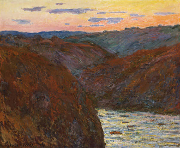 La Creuse, Sunset von Claude Monet