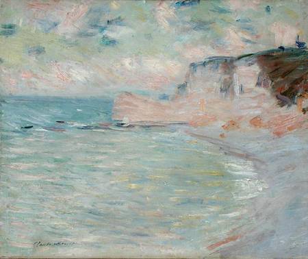 Cliffs and the Porte d'Amont, Morning Effect von Claude Monet