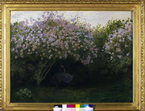 C.Monet, Lilas, temps gris / um 1872-73 von Claude Monet