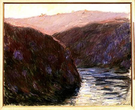 The Creuse Valley, Evening Effect von Claude Monet