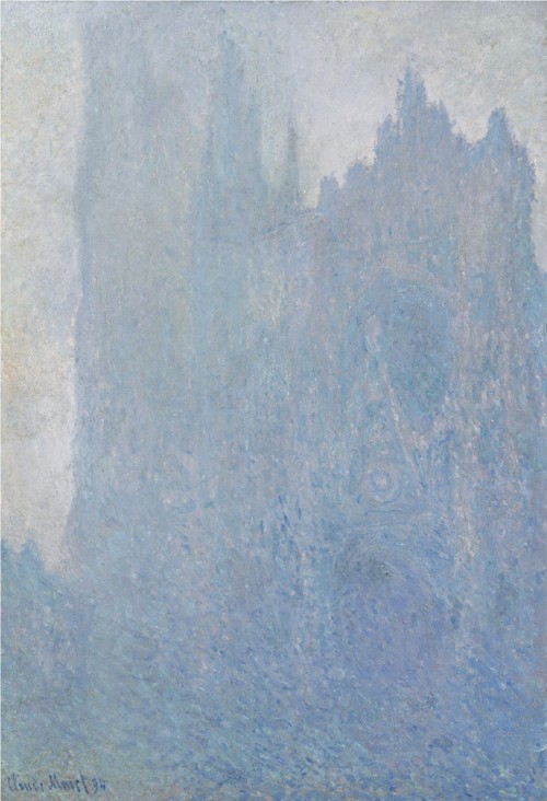 Die Kathedrale von Rouen bei Nebel von Claude Monet